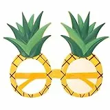 MAGICLULU Ananas- Tropische Ananas-Brille Brille In Hawaiianischer Fruchtform Hawaii-Partybrille Neuartige Gelb Für Sommer Pool Strand Luau-Mottoparty-Zubehör