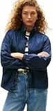 Tommy Hilfiger Damen Windbreaker Jacke Nylon Packable mit Reißverschluss, Blau (Dark Night Navy), S