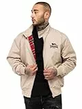 Lonsdale Herren Jacke schmale Passform CLASSIC L, Sand/Black/Tartan