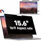 IPROKKO Magnetischer Laptop Sichtschutzfolie 15,6 Zoll 16:9, Abnehmbarer Sichtschutz Anti Blaulicht Blendschutz Blickschutzfolie Displayschutz Blickschutzfilter für Hp/Dell/Acer/Lenovo/ThinkPad/Asus