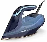 Philips Domestic Appliances Azur 8000 Serie Dampfbügeleisen - 55 g/min Dauerdampf, 240 g Dampfstoß, 3000 W, OptimalTEMP Technologie, SteamGlide Elite, Hellblau (DST8020/20)
