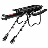 ZUIMENG Gepäckträger Mountainbike, Universal Fahrrad Gepäckträger Hinten Aluminiumlegierung, Schnellspanner Einstellbare Fahrradgepäckträger mit Schutzbleche Reflektor Für 24-29 Zoll MTB