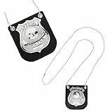 W WIDMANN MILANO Party Fashion - Polizeimarke mit Kette, Special Police, Accessoire für Polizei Kostüm