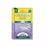Orphea – Mottenschutz, Textil-Diffusoren für Schränke und Schubladen (3 x 12 Stück), natürlich, Lavendelduft, Mottenschutz, ideal für Kleidung, wirkt sofort, hält 3 Monate