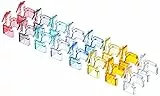 Delock 133059 RJ45 Reparatur Clip Starter Set 86420 16St, Multi, 16er Pack
