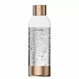 Mysoda: Hochwertiges und BPA-freies Premium 1 Liter Wasserflasche für Wassersprudler, Deckel und Boden aus rostfreiem Edelstahl - Kupfer