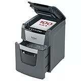 Rexel 202010M Optimum AutoFeed+ 100M Automatischer Aktenvernichter, 100 Blatt automatisch, Sicherheitsstufe P5, Mikroschnitt, für Zuhause / Home Office, 34 Liter Abfallbehälter, 2020100MEU