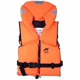 HonuNautic Feststoff Rettungsweste für Kinder und Erwachsene | Feststoffweste | 100 N, CE ISO 12402-4 | Größe 4 | für Kinder von 30 bis 40 kg | Orange