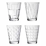 Villeroy & Boch - Dressed Up Wasserglas-Set, 12 teilig, 310 ml, Kristallglas, spülmaschinengeeignet, 3x 4er Set sortiert