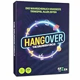 HANGOVER - The Drunken Circle | Trinkspiel Revolution für Erwachsene bzw. ab 16 Jahren | Partyspiel mit Karten, Würfel & wasserfesten Kreisen | Wichtelgeschenk | Silvester Spiel & Geschenk Weihnachten