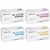 inkalfa TK5370 TK-5370 Toner Kompatibel für Kyocera Ecosys PA3500cx MA3500cix MA3500cifx TK5370K TK5370C TK5370M TK5370Y (Schwarz Cyan Gelb Magenta, 4-Pack)