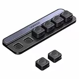 UGREEN 6 Stück Kabelhalter Kabelclips, Doppelte Spezifikationen, Magnetische Kabelhalter Selbstklebend Kabel Organizer, Einhandbedienung, Kabelmanagement für Lightning USB-C Ladekabel Audiokabel