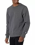Champion Herren Authentic Originals Wildleder Sweatshirt, Dunkelgrau meliert, Small