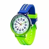 Kiddus Lernuhr für Kinder, Analoge Armbanduhr für Jungen und Mädchen ab 5 Jahren, Waterproof 5ATM, Geschenk für Mädchen zum Lernen