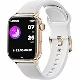 Ice-Watch - ICE smart 2.0 Rose-Gold White - Rosafarbene Connected Watch mit weißem Silikonarmband für Frauen - 022537 (1,96 inch)