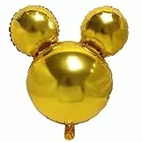 Folienballon Mouse - für Geburtstag, Party, Kindergeburtstag - Mickey Figuren Figur Helium Air Ballon Luftballon Dekoration Anagram Maus Geschenk Fun Spaß Kinderparty (Gold)