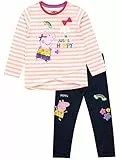 Peppa Wutz Mädchen Peppa Pig T-Shirt und Leggings Mehrfarbig, Gr.- 110 (Herstellergröße: 4 - 5 Jahre)