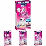 Vitakraft Liquid Snack, Katzen Leckerli, Katzensnack cremig, mit Leberwurst und Biotin, mit Lachs und Omega 3, in einzelnen Sachets, 1 Vorratspackung (16x 15g) (Packung mit 4)