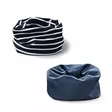 2 Stück Loop Kinder Baumwolle Herbst Winter Schal Baby Loop Hals Wärmer Mädchen und Junge