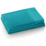 AmeliaHome Duschtuch 70x140 cm Türkis 100% Baumwolle Qualität Saugfähig Amari