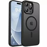 CACOE für iPhone 15 Pro Hülle Kameraschutzend, Kompatibel mit MagSafe, Stoßfest Kratzfest Magnetisch Rückseite Handyhülle für iPhone 15 Pro Case Transluzente
