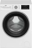 Beko B3WFU58415W1 b300 Waschmaschine, 8 kg, Waschvollautomat, Restzeitanzeige, Schleuderwahl, 1400 U/min, Dampffunktion, AddXtra-Nachlegefunktion, Bluetooth, Hygiene+ allergikergeeignet, Weiß