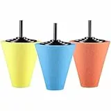 WINOMO 3PCS Polierscheibe Polierschwamm Bohrmaschine Schwamm Felgen Polieren Polishing Buffing