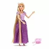 Disney Store Official - Rapunzel - Neu verföhnt - Klassische Puppe - 29 cm/11' - Voll bewegliche Disney Prinzessinnen Puppe im atemberaubenden lila Kleid - Mit Spielzeughaarbürste - Ab 3 Jahren