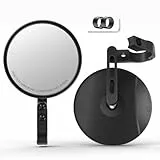 Motorrad Spiegel E24 Geprüft - MIDINGCHAI 2 Stück Lenkerendenspiegel E Geprüft, 360° Drehbar CNC Rückspiegel Motorrad, Unterlenker Spiegel Kompatibel mit Motorrädern, ATV, Scooter, Roller, Moped