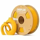 DEEPLEE Basic PLA Filament 1.75mm, Stärkere Zähigkeit 3D Drucker Filament, Sonnenblumengelb 1KG