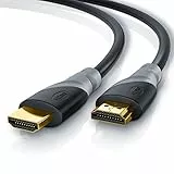 CSL-Computer 10m - Ultra HD 4k HDMI Kabel 2.0b 60Hz 18GBit s - High Speed with Ethernet - 3 Fach geschirmt inkl. Stecker- und Kontaktschirmung - 2160p Full HD 1080p - 3D ARC CEC