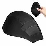 Amosfun Männer Pouch Pad 3D Schwimmen Trunk Verbessern Pads Männer Vergrößern Bulge Pouch Beutel Schwimmen Unterwäsche Slips Einlage Schutz für Badeanzug Badehose Schwarz, 14x7cm