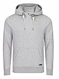 riverso Herren Kapuzenpullover RIVLuca Hoodie Sweatshirt Pullover Kapuze Kängurutaschen Regular Fit Einfarbig Baumwolle Grau XL, Größe:XL, Farbe:Grey Melange Standard 1 (23000)
