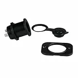 Hama Kfz Einbausteckdose (16A/6-24V, Zusatzsteckdose mit Staubschutzkappe) schwarz, 00045663
