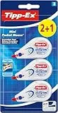 Tipp-Ex Korrekturroller Mini Pocket Mouse, 6 m x 5 mm, ideal für das Büro, das Home Office oder die Schule, 2+1 Stück (1er-Pack)
