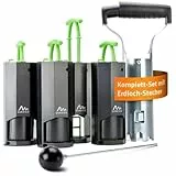 GARDIGO® Wühlmausfalle Komplettpaket | 4er Set Wühlmausfallen mit Lochstanze und Lochfinder | Wühlmaus vertreiben durch Wiederverwendbare Fallen für den Garten | Wühlmausschreck