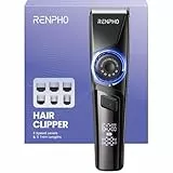 RENPHO Haarschneidemaschine Multifunktional, Trimmer Herren mit 180 Minuten Akkulaufzeit, Haarschneider mit Ultrascharfer Klingen, Wasserdicht Präzisionstrimmer für die Familie, Barbier, Geschenke