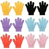 QKURT 6 Paar Winterhandschuhe, Kids Magic Stretch Handschuhe Kinder Handschuhe Unisex Jungen Mädchen Stricken Vollfingerhandschuhe für den täglichen Gebrauch 4–12 Jahre alt