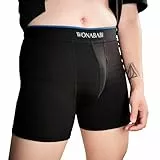 Wonababi Trans-Boxershorts, Anti-Chafing-Stretch-Boyshorts Höschen für Queer, FTM, Cosplay, Keine Rollnaht