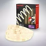 BRILONER - Pimp your Panel LED Strip Erweiterungsset, Warmweiß, Kabelschalter, Streifen, Leiste, Zimmer Deko, Band, Zubehör Akustikpaneele, Lichtleiste, Lichtband, 2,6m, Weiß