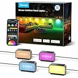 Govee Outdoor Zaun Wandleuchte Außen Funktioniert mit Matter und Alexa, RGBWIC Zaunleuchte mit 4000K weißem Licht, Musikmodus und 60 Szenenmodi für Zaun Terrasse Garten Wand, IP65 Wasserdicht,12 Stück
