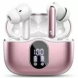 Btootos Bluetooth Kopfhörer, Kopfhörer Kabellos Bluetooth 5.4 Sport In Ear Kopfhörer mit 4 Mikrofon, 40 std Spielzeit, LED-Anzeige, ENC Lärmreduzierung, Tiefer Bass Ohrhörer für Arbeit und Studium