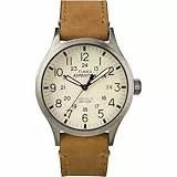 Timex Expedition Scout TWC001200 Herren-Armbanduhr mit Lederband, 40 mm