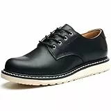 SL-Saint Handgjorda Lågskor För Män Fashion Stiefel Genuine Cowhide Shoes Fashion Lace Up (Klassisch Schwarz, Erwachsene, Herren, 42, Numerisch, EU Schuhgrößensystem, M)