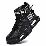 FUSHITON Herren Laufschuhe Mode High Top Sneakers Freestyle Hi-Top Lässig Sportschuhe Wanderschuhe Hoch Turnschuhe Freizeitschuhe Fitness Hohe Schuhe
