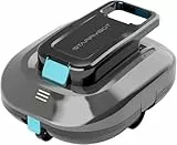 STARRYBOT Kabelloser Poolroboter mit Zwei hocheffizienten Motoren, 15 Kpa Starke Saugleistung, Selbstparkfunktion, Smart-LED-Anzeige, Poolsauger für Flachboden-Pools bis zu 84 m² (Grau)