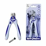Thunderpaws Krallenknipser für Hunde (klein/mittel) mit Nagelfeile (blau)