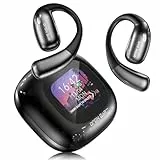 Relxhome AI Übersetzer Kopfhörer mit LCD-Touchscreen, Übersetzungskopfhörer mit 150 Sprachen, Echtzeit-Akzentübersetzung, 60Hrs Laufzeit, Bluetooth 5.4, HiFi-Sound, Translator Earbuds für Reisen