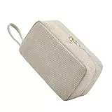 Jiliyote Kulturtasche Damen Cord Kosmetiktasche Damen Kulturbeutel Frau kosmetikbeutel Tasche Damen Waschtasche Cord für Mädchen Travel