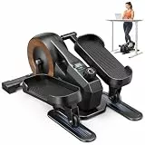 MERACH Mini Ellipsentrainer Untertisch für Zuhause & Homeoffice, Beintrainer im Sitzen, Pedaltrainer unter dem Schreibtisch, Leise & Tragbar mit 8 Widerstandsstufen, LCD-Display, Große Pedale